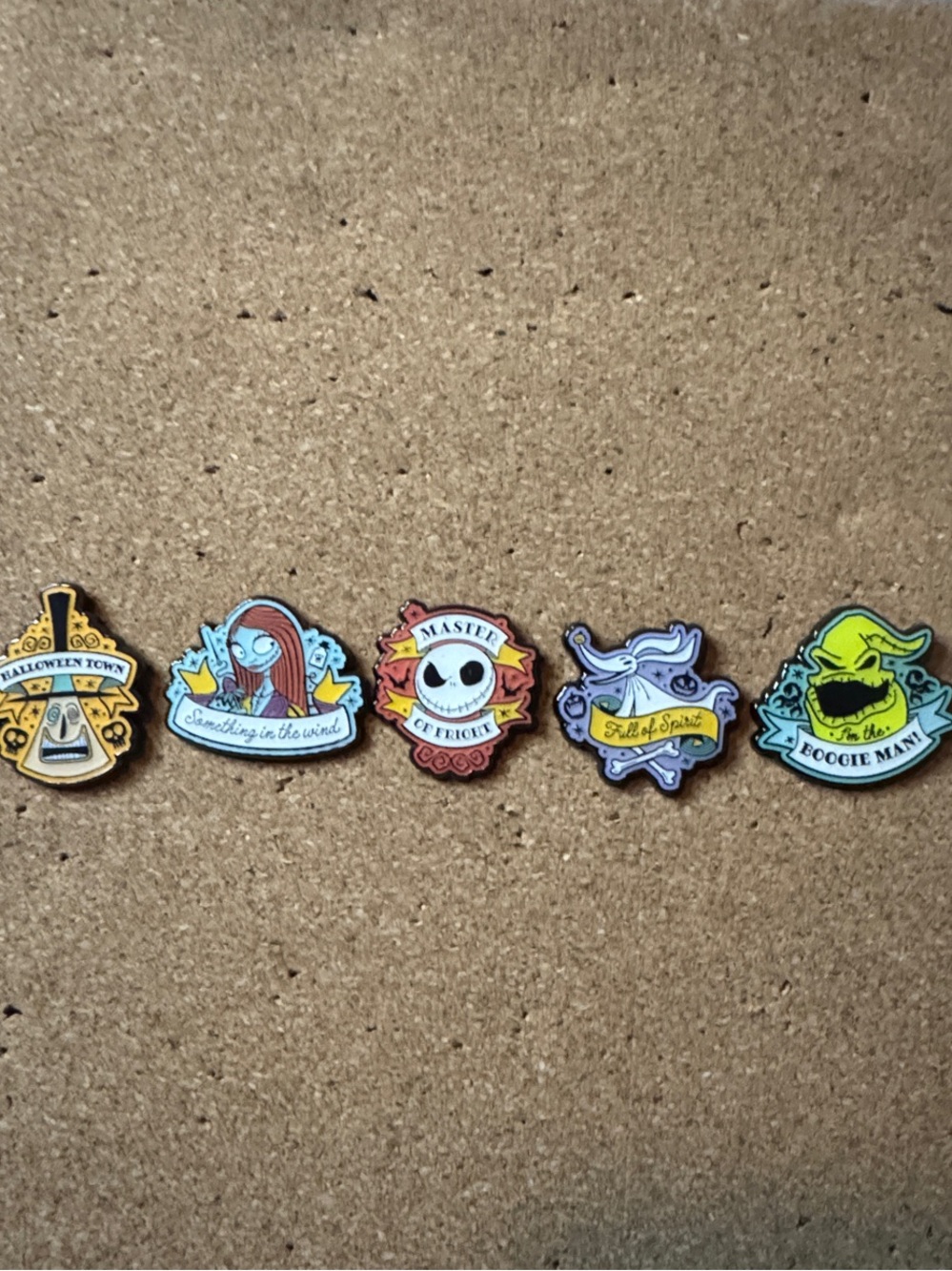 Nightmare Before Christmas Enamel Pin Set - Multicolor 5pc